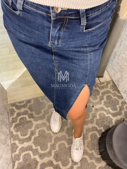 spódniczka midi jeans